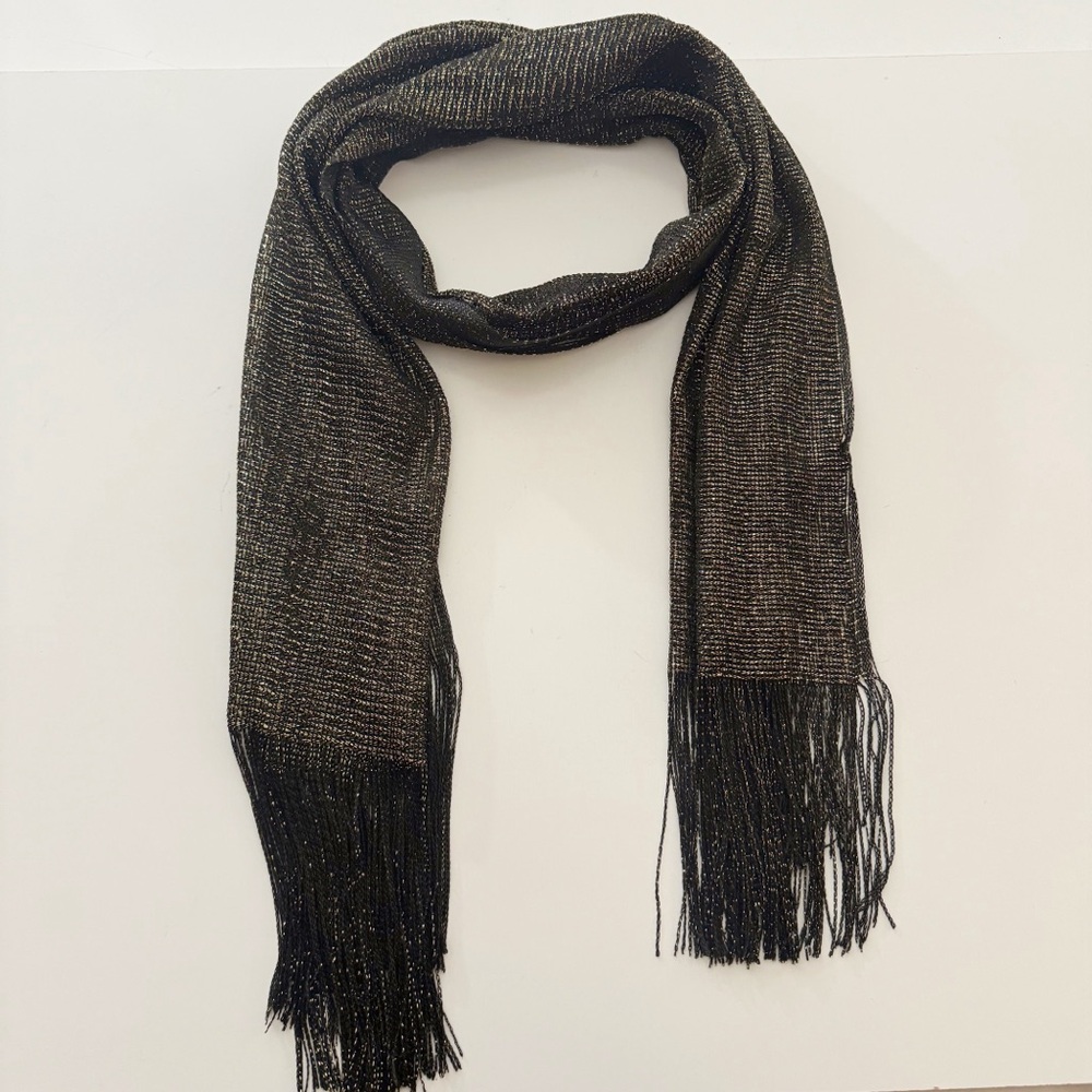 Kimberly C. Gold/Black Scarf